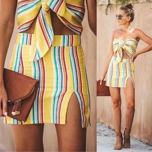 Mini skirt set 🌈